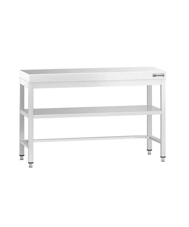 GGM Gastro Commercial Stainless Steel Centre Table PREMIUM - 1200x600mm - with Undershelf - with Cross Bracing