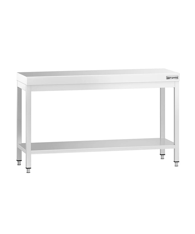 GGM Gastro Commercial Stainless Steel Centre Table PREMIUM - 1400x700mm - with Undershelf