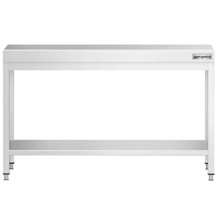 GGM Gastro Commercial Stainless Steel Centre Table PREMIUM - 1400x700mm - with Undershelf