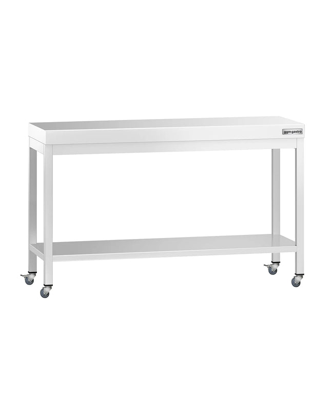 GGM Gastro Commercial Stainless Steel Centre Table PREMIUM - 1400x800mm - with Undershelf