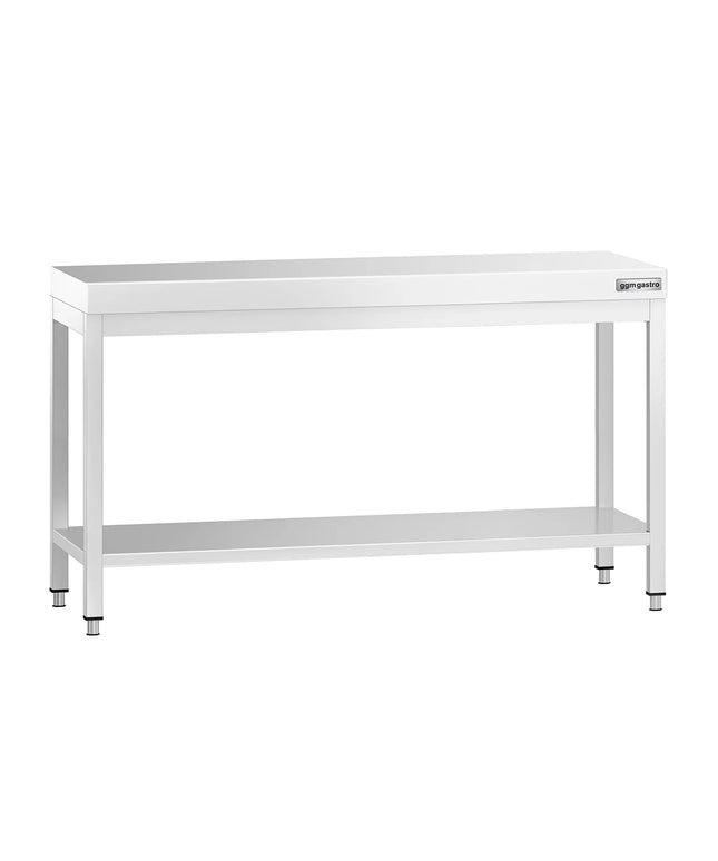 GGM Gastro Commercial Stainless Steel Centre Table PREMIUM - 1500x700mm - with Undershelf