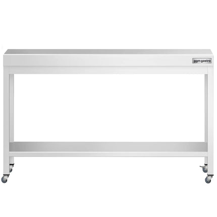 GGM Gastro Commercial Stainless Steel Centre Table PREMIUM - 1500x700mm - with Undershelf