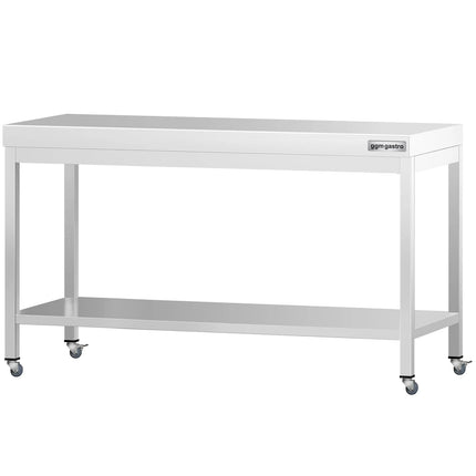 GGM Gastro Commercial Stainless Steel Centre Table PREMIUM - 1600x700mm - with Undershelf