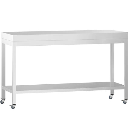GGM Gastro Commercial Stainless Steel Centre Table PREMIUM - 1600x700mm - with Undershelf