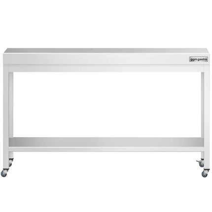 GGM Gastro Commercial Stainless Steel Centre Table PREMIUM - 1600x800mm - with Undershelf