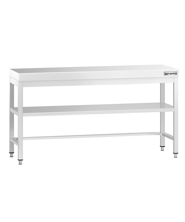 GGM Gastro Commercial Stainless Steel Centre Table PREMIUM - 1800x600mm - with Undershelf - with Cross Bracing