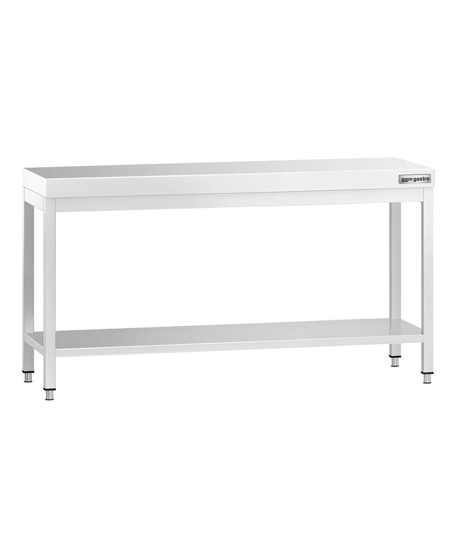 GGM Gastro Commercial Stainless Steel Centre Table PREMIUM - 1800x600mm - with Undershelf - with Cross Bracing
