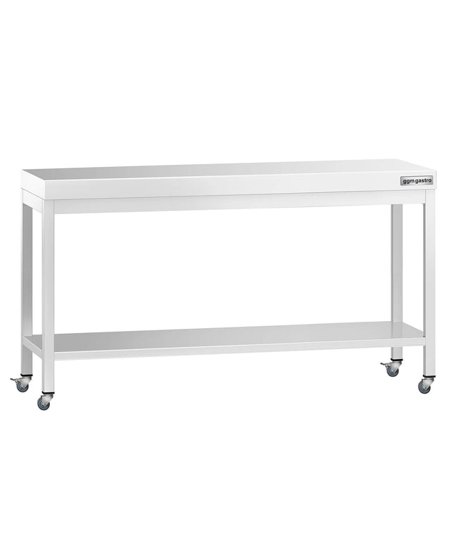 GGM Gastro Commercial Stainless Steel Centre Table PREMIUM - 1800x600mm - with Undershelf