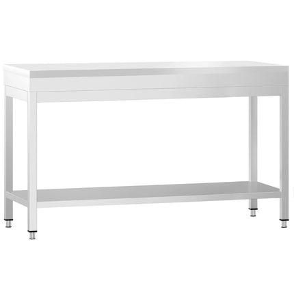 GGM Gastro Commercial Stainless Steel Centre Table PREMIUM - 1800x700mm - with Undershelf - with 2 Undershelves - with Green/Red/White Chopping Board