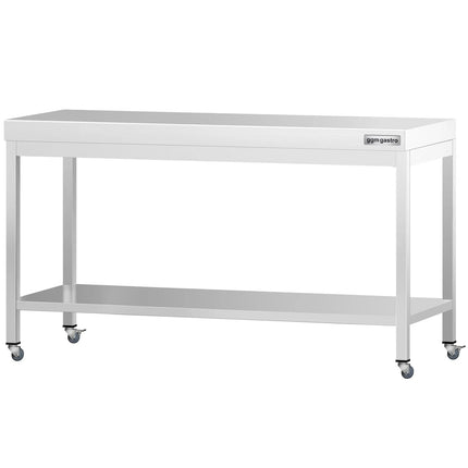 GGM Gastro Commercial Stainless Steel Centre Table PREMIUM - 1800x700mm - with Undershelf