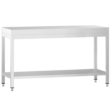 GGM Gastro Commercial Stainless Steel Centre Table PREMIUM - 1800x700mm - with Undershelf