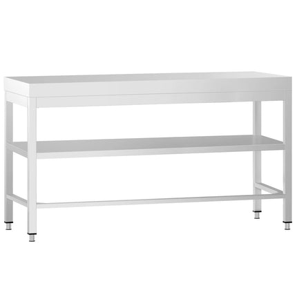 GGM Gastro Commercial Stainless Steel Centre Table PREMIUM - 1800x800mm - with Undershelf - with Cross Bracing