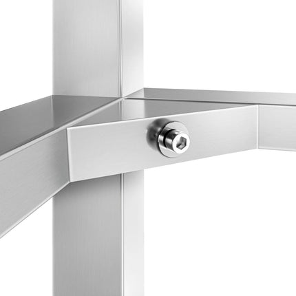 GGM Gastro Commercial Stainless Steel Centre Table PREMIUM - 1800x800mm - with Undershelf - with Cross Bracing