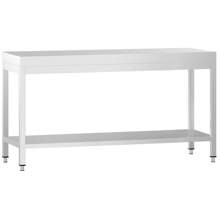 GGM Gastro Commercial Stainless Steel Centre Table PREMIUM - 2000x600mm - with Undershelf
