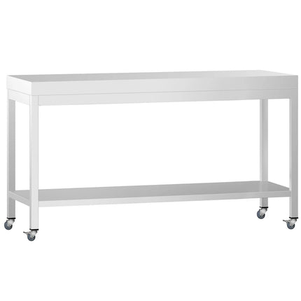 GGM Gastro Commercial Stainless Steel Centre Table PREMIUM - 2000x600mm - with Undershelf