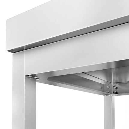 GGM Gastro Commercial Stainless Steel Centre Table PREMIUM - 2000x600mm - with Undershelf