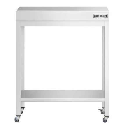 GGM Gastro Commercial Stainless Steel Centre Table PREMIUM - 600x600mm - with Undershelf