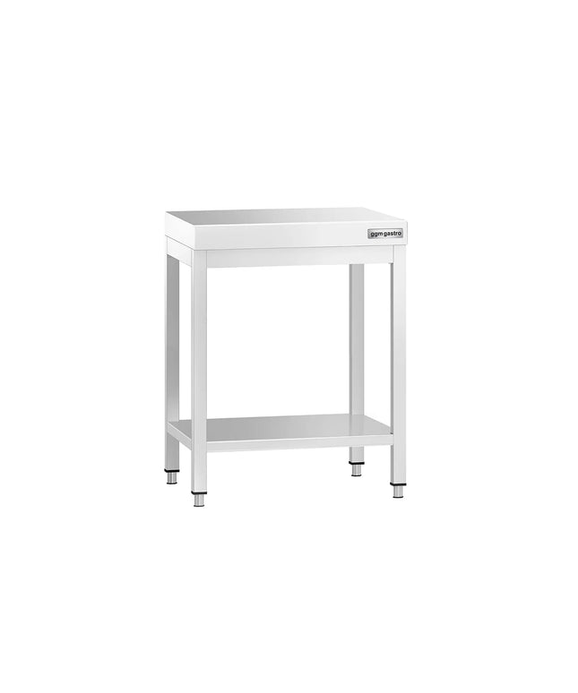 GGM Gastro Commercial Stainless Steel Centre Table PREMIUM - 600x700mm - with Undershelf