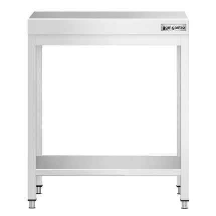 GGM Gastro Commercial Stainless Steel Centre Table PREMIUM - 600x700mm - with Undershelf