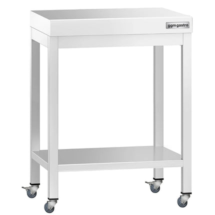 GGM Gastro Commercial Stainless Steel Centre Table PREMIUM - 600x700mm - with Undershelf