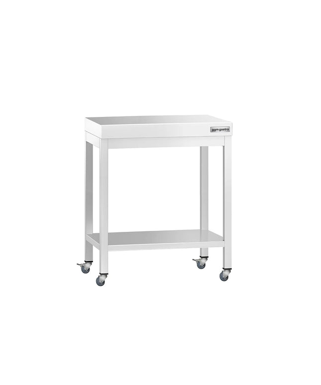 GGM Gastro Commercial Stainless Steel Centre Table PREMIUM - 700x600mm - with Undershelf