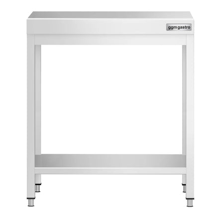 GGM Gastro Commercial Stainless Steel Centre Table PREMIUM - 700x600mm - with Undershelf