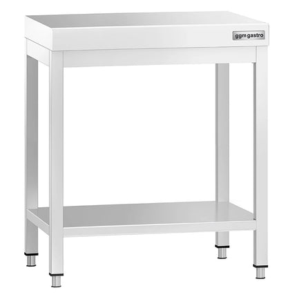 GGM Gastro Commercial Stainless Steel Centre Table PREMIUM - 700x600mm - with Undershelf