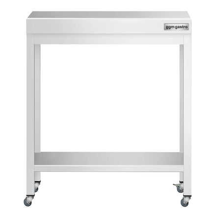 GGM Gastro Commercial Stainless Steel Centre Table PREMIUM - 700x700mm - with Undershelf