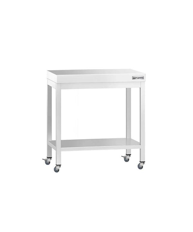 GGM Gastro Commercial Stainless Steel Centre Table PREMIUM - 800x600mm - with Undershelf