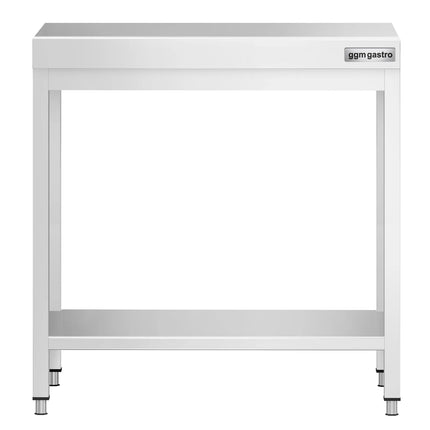 GGM Gastro Commercial Stainless Steel Centre Table PREMIUM - 800x600mm - with Undershelf