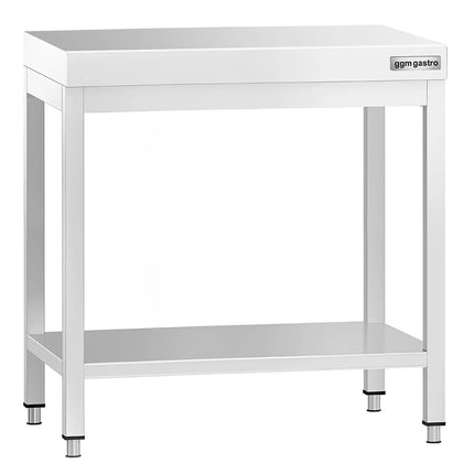 GGM Gastro Commercial Stainless Steel Centre Table PREMIUM - 800x600mm - with Undershelf