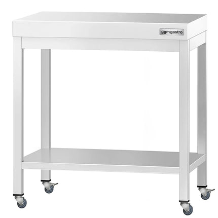 GGM Gastro Commercial Stainless Steel Centre Table PREMIUM - 800x600mm - with Undershelf