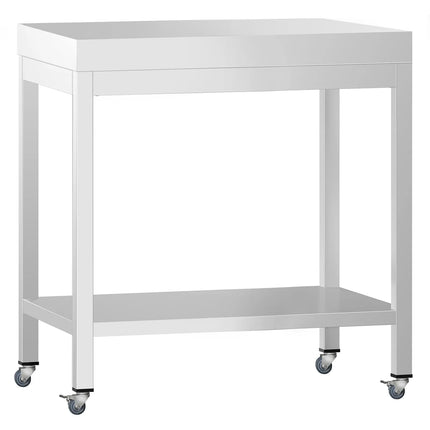 GGM Gastro Commercial Stainless Steel Centre Table PREMIUM - 800x700mm - with Undershelf - with Cross Bracing
