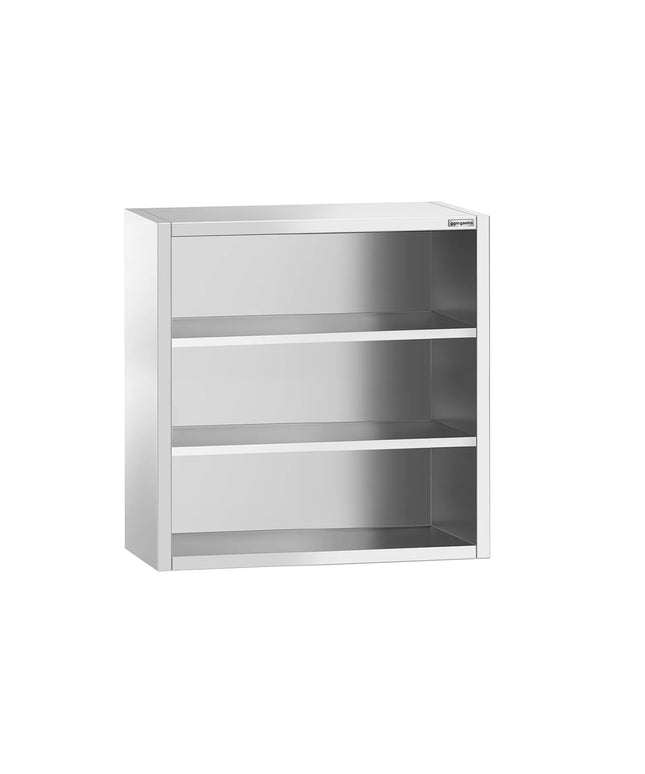 GGM Gastro Commercial Stainless Steel Wall Cabinet / Kitchen Cupboard  PREMIUM - 800x400x1000mm - Open Front