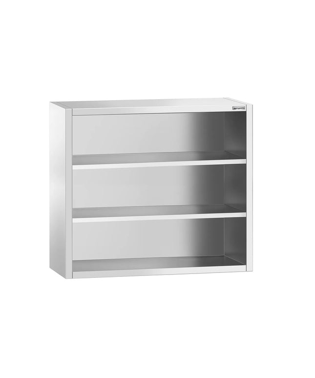GGM Gastro Commercial Stainless Steel Wall Cabinet / Kitchen Cupboard PREMIUM - 1000x400x1000mm - Open Front (no doors)