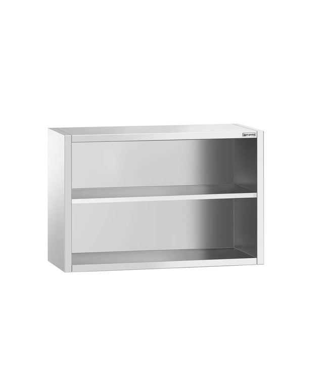 GGM Gastro Commercial Stainless Steel Wall Cabinet / Kitchen Cupboard PREMIUM - 1000x400x800mm - Open Front (no doors)