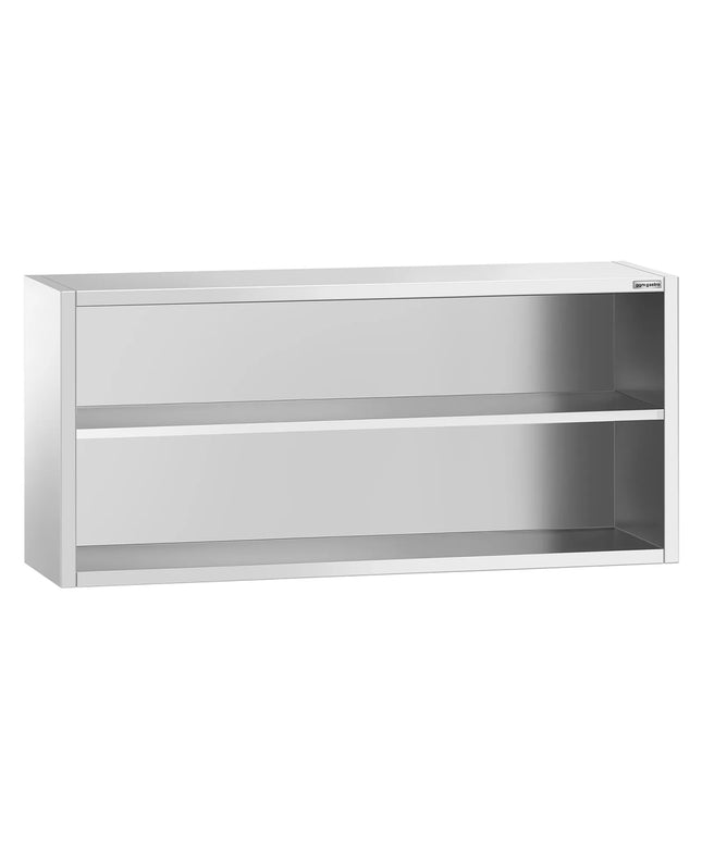 GGM Gastro Commercial Stainless Steel Wall Cabinet / Kitchen Cupboard PREMIUM - 2000x400x800mm - Open Front (no doors)