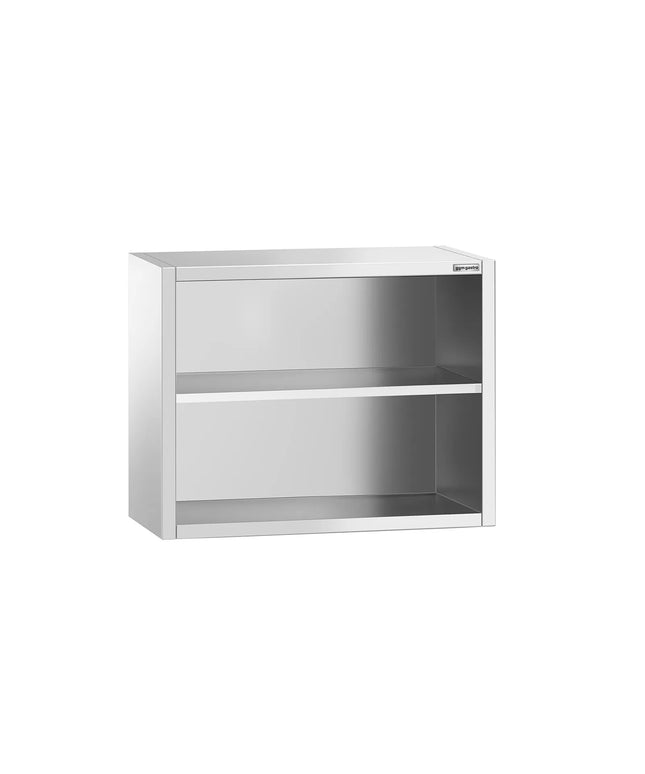 GGM Gastro Commercial Stainless Steel Wall Cabinet / Kitchen Cupboard PREMIUM - 800x400x800mm - Open Front (no doors)