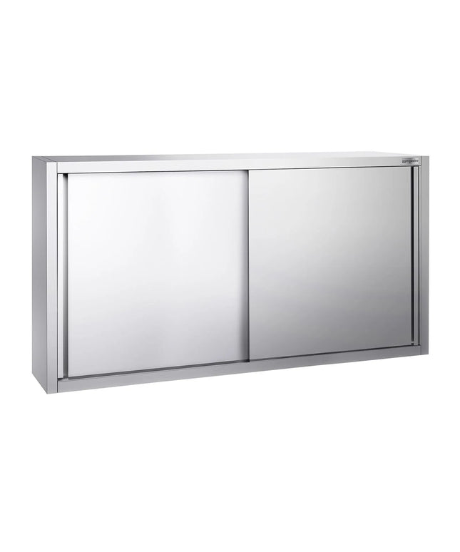 GGM Gastro Commercial Stainless Steel Wall Cabinet / Kitchen Cupboard PREMIUM - 1800x400x1000mm - with Sliding Doors