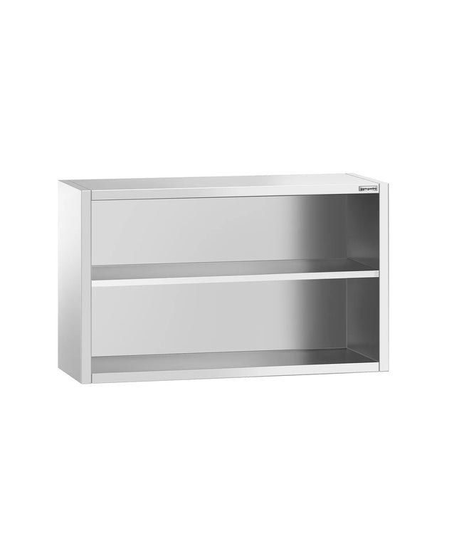 GGM Gastro Commercial Stainless Steel Wall Cabinet / Kitchen Cupboard PREMIUM - 1200x400x800mm - Open Front (no doors)