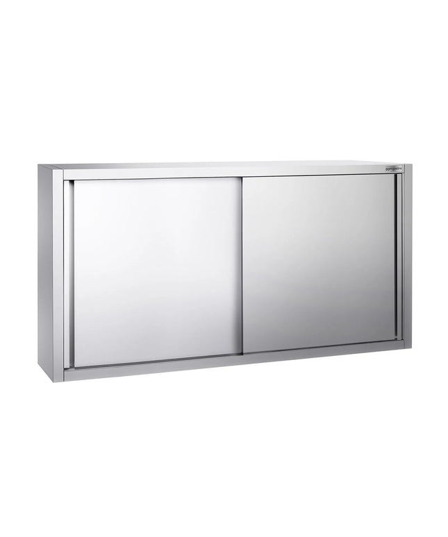 GGM Gastro Commercial Stainless Steel Wall Cabinet / Kitchen Cupboard PREMIUM - 1600x400x1000mm - with Sliding Doors