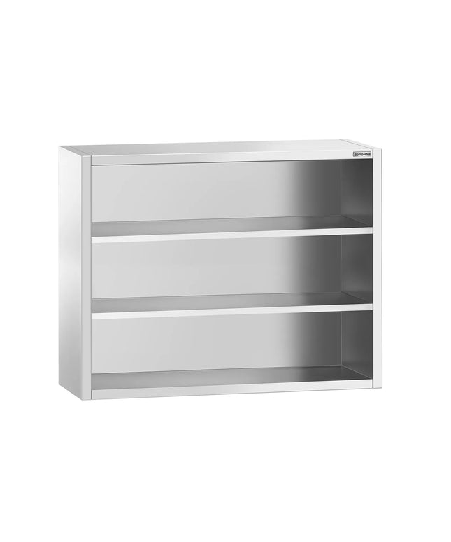 GGM Gastro Commercial Stainless Steel Wall Cabinet / Kitchen Cupboard PREMIUM - 1200x400x1000mm - Open Front (no doors)
