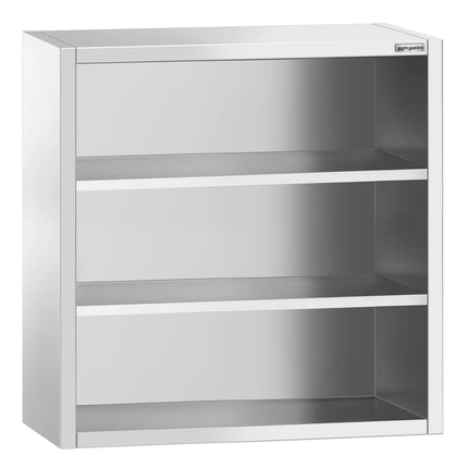 GGM Gastro Commercial Stainless Steel Wall Cabinet / Kitchen Cupboard  PREMIUM - 800x400x1000mm - Open Front