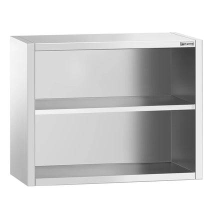 GGM Gastro Commercial Stainless Steel Wall Cabinet / Kitchen Cupboard PREMIUM - 800x400x800mm - Open Front (no doors)