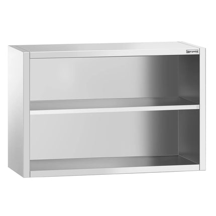 GGM Gastro Commercial Stainless Steel Wall Cabinet / Kitchen Cupboard PREMIUM - 1000x400x800mm - Open Front (no doors)