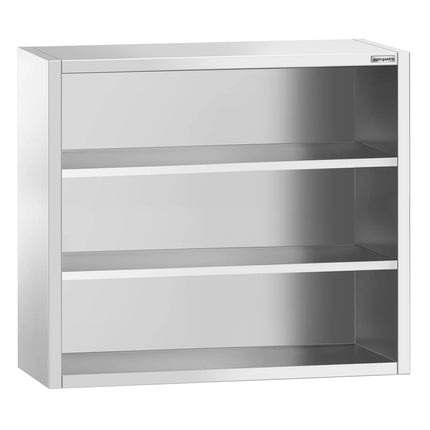 GGM Gastro Commercial Stainless Steel Wall Cabinet / Kitchen Cupboard PREMIUM - 1000x400x1000mm - Open Front (no doors)