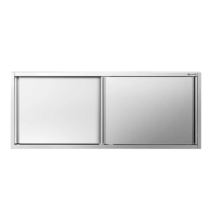 GGM Gastro Commercial Stainless Steel Wall Cabinet / Kitchen Cupboard PREMIUM - 2000x400x800mm - with Sliding Doors