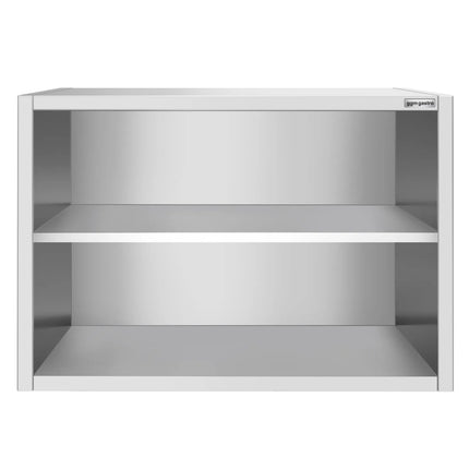 GGM Gastro Commercial Stainless Steel Wall Cabinet / Kitchen Cupboard PREMIUM - 1000x400x800mm - Open Front (no doors)