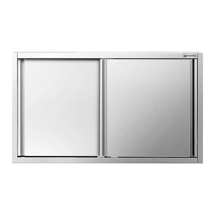 GGM Gastro Commercial Stainless Steel Wall Cabinet / Kitchen Cupboard PREMIUM - 1400x400x800mm - with Sliding Doors