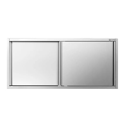 GGM Gastro Commercial Stainless Steel Wall Cabinet / Kitchen Cupboard PREMIUM - 1800x400x800mm - with Sliding Doors